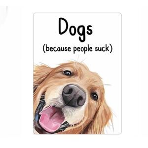 Dogs (Because People Suck) Magnet